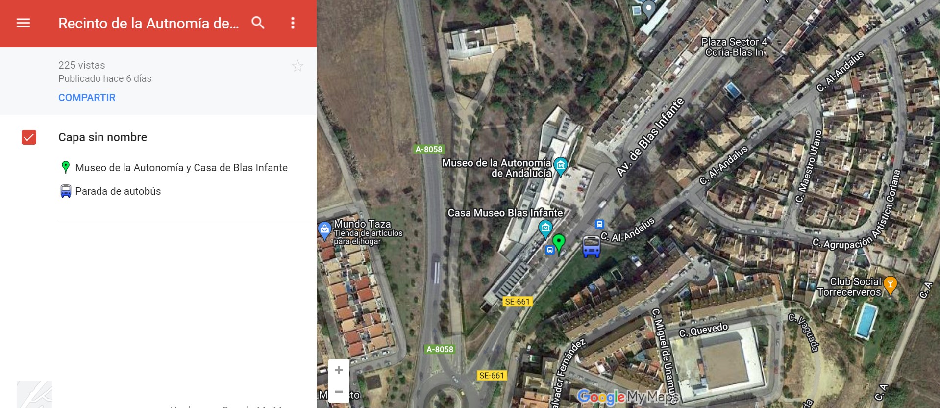 Mapa Casa de Blas infante